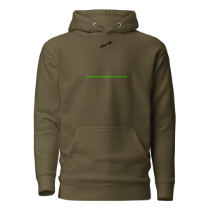 Military Green Line Unisex Hoodie