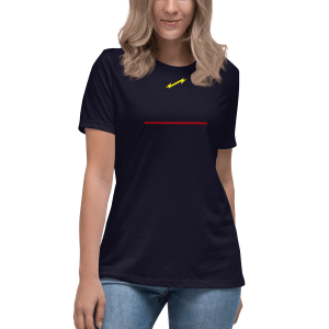 Fire fighter Red Line Women's Relaxed T-Shirt